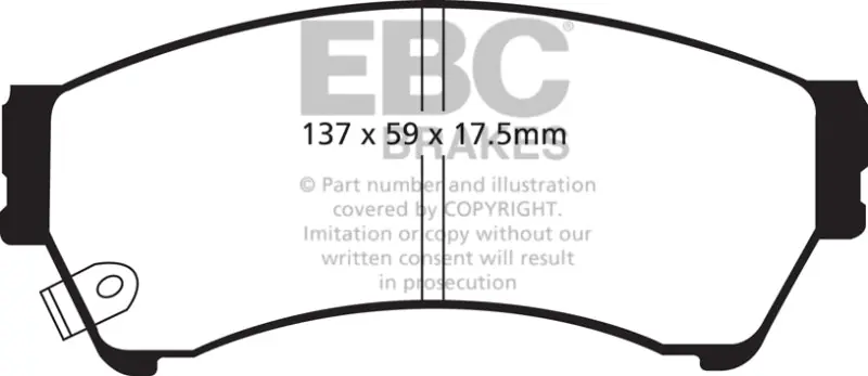 EBC 06-09 Ford Fusion 2.3 Yellowstuff Front Brake Pads — PMD Premier Motoring Development Authentic