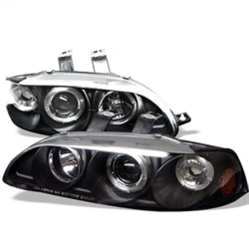 Spyder Honda Civic 92-95 2/3DR 1PC Projector LED Halo Amber Reflector— PMD Premier Motoring Development Crafted