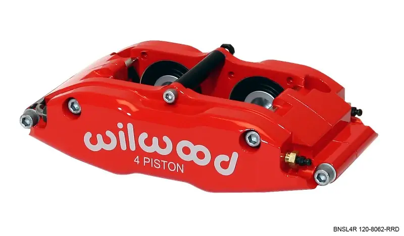 Express Delivery Wilwood Caliper-BNSL4R-Red 1.25in Pistons 1.10in Disc — PMD Premier Motoring Development
