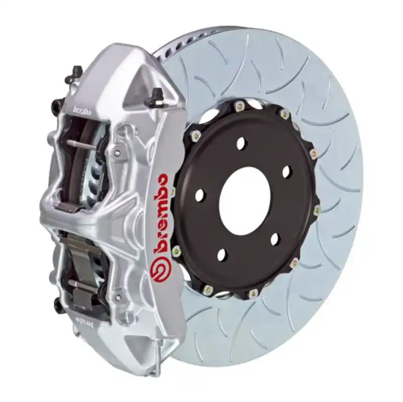 Cheap Brembo 08-15 Lancer Evo X Front GT BBK 6 Piston Cast 350x34 2pc Rotor— PMD Premier Motoring Development