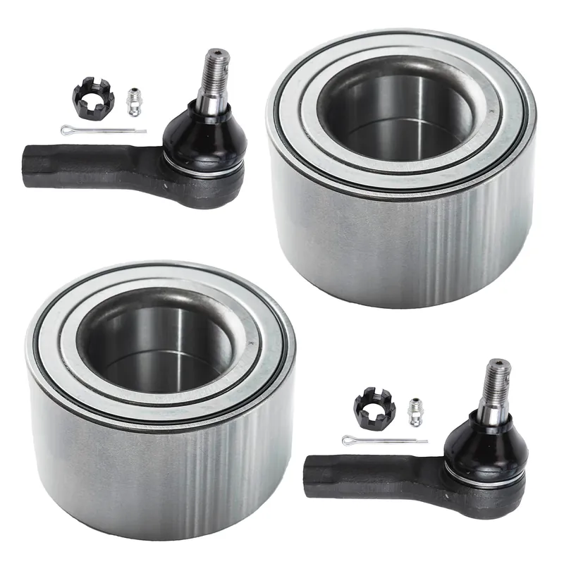 4pc Front Wheel Bearings Outer Tie Rods Suspension Kit Instant Buy
