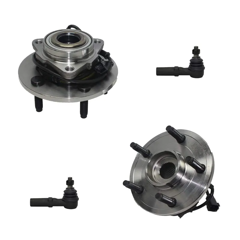 Sale 4pc Front Wheel Hub and Bearings Outer Tie Rods Suspension Kit