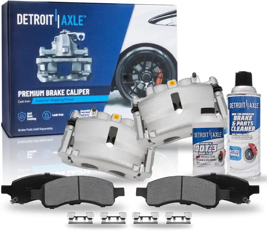 6pc Front Disc Calipers and Ceramic Brake Pads Kit Final Sale