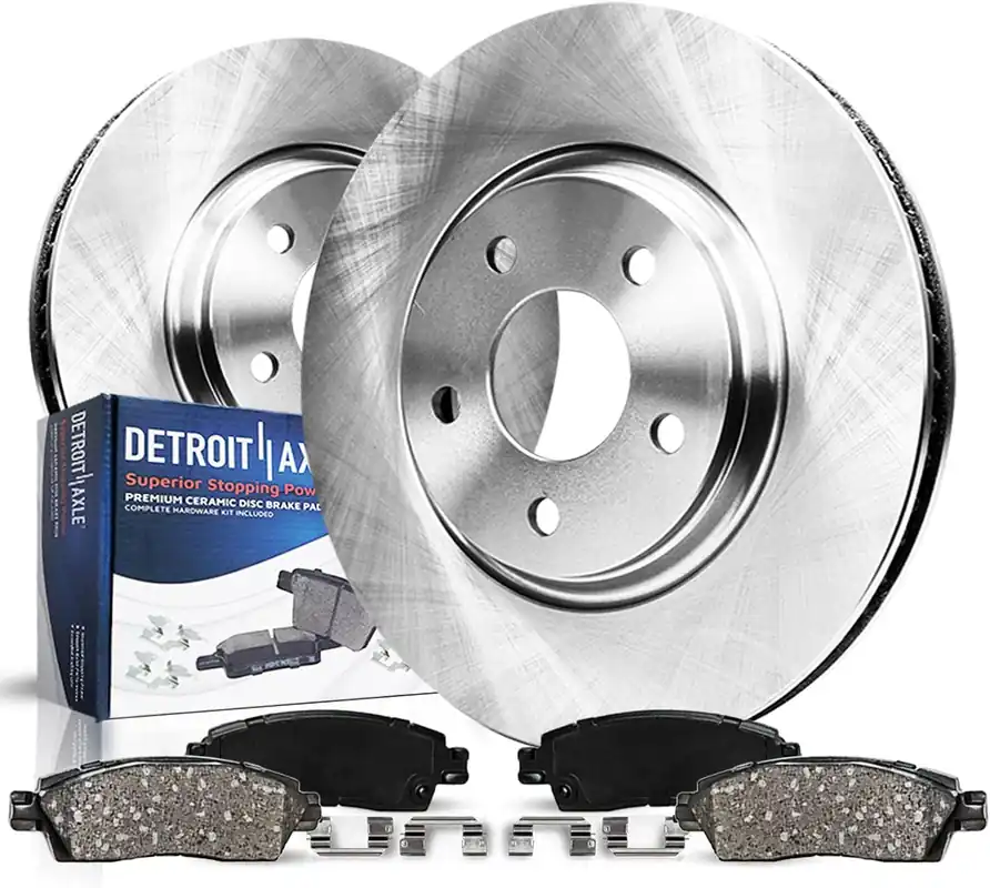 Order Now 4pc Front Disc Rotors and Ceramic Brake Pads Kit