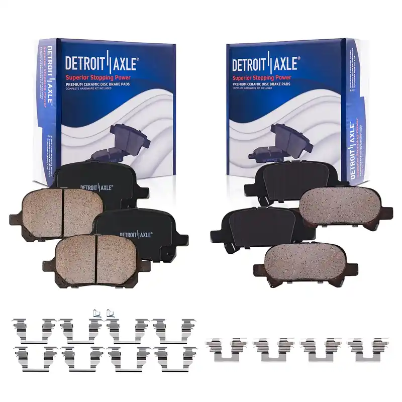 Direct From Manufacturer 4pc Front & Rear Ceramic Brake Pads Kit