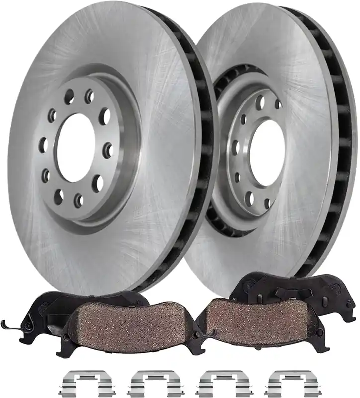 Buy Today 4pc Front Disc Rotors and Ceramic Brake Pads Kit