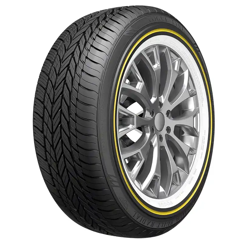 Top Pick Vogue Custom Built Radial VIII Gold Stripe Tire
