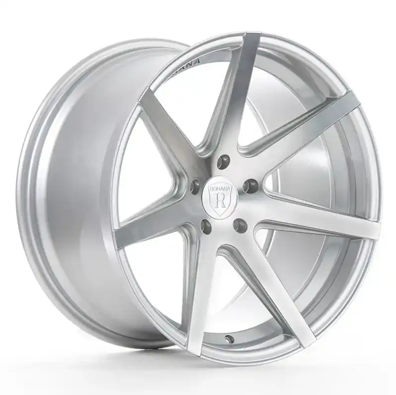 Direct From Manufacturer Rohana Rc7 Wheel 19x8.5 5x120 Machine Silver 33mm - FREE T-SHIRT INCLUDED!