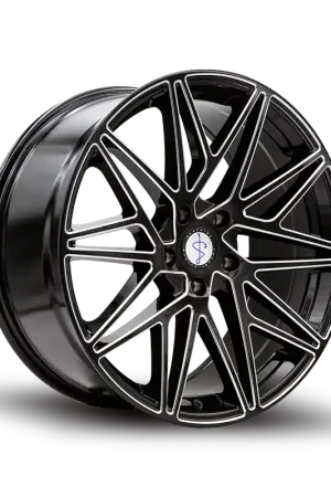 Seasonal Sale Sapphire Luxury Alloys Sx05 Wheel 20x9 5x115 Gloss Black Milled 35mm - FREE T-SHIRT INCLUDED!