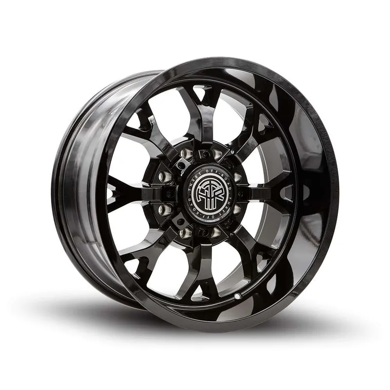 Thret Offroad Viper 806 Wheel 20x10 5x127 & 5x139.7 Gloss Black -21mm - FREE T-SHIRT INCLUDED! Best Seller