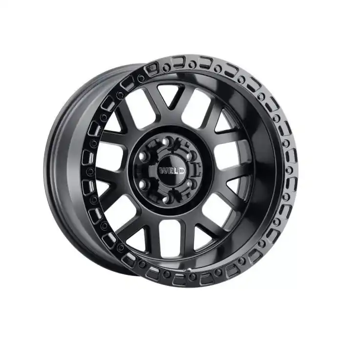 Budget Weld Off-Road Cinch Wheel - 20x10 6x135 & 6x139.7 Gloss Black Milled w/ Gloss Black Ring -18mm - FREE T-SHIRT INCLUDED!