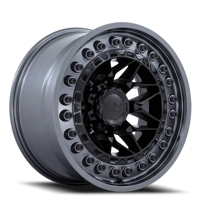Trending Black Rhino Alpha Wheel 18x9 8x180 Matte Black With Gunmetal Lip 20mm - FREE T-SHIRT INCLUDED!