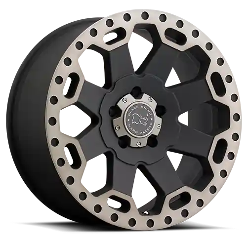 Black Rhino Warlord Wheel 17x8 5x120 Matte Black Machined With Double Dark Tint 35mm - FREE T-SHIRT INCLUDED! Limited Offer
