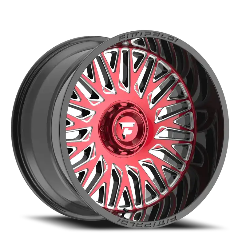 Hassle-Free Returns Fittipaldi Offroad Fa07Mbrm Wheel 22x12 5x127 Red Milled w/ Black Lip -44mm - FREE T-SHIRT INCLUDED!