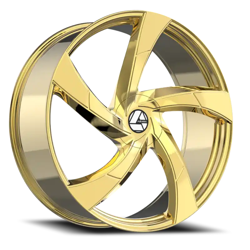 Next Day Delivery Azara Aza-524 Wheel 20x8.5 5x112 & 5x114.3 Nano Gold 35mm