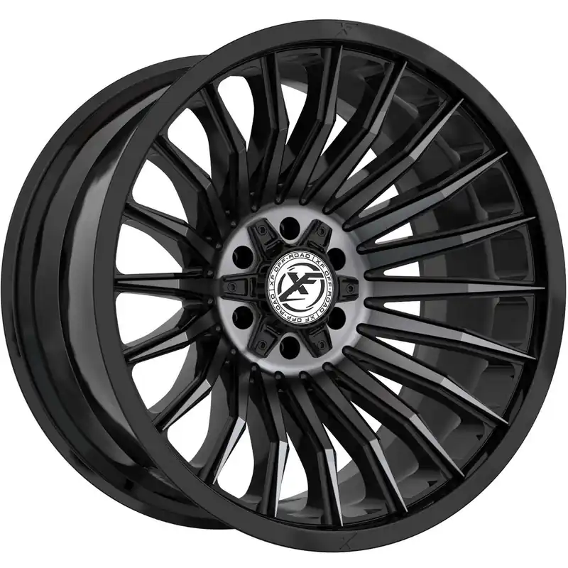 Super Sale Xf Off-Road Xf-231 Wheel 20x10 6x135 & 6x139.7 Gloss Black & Machined Titanium Double Dark Tint -12mm