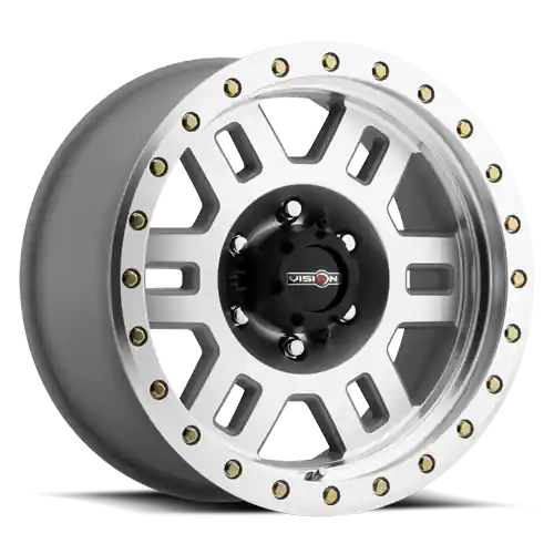 Seasonal Sale Vision Manx Beadlock 398 Wheel 17x8.5 5x114.3 Machined -15mm