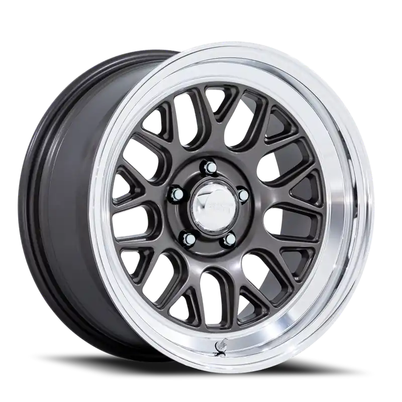 Genuine American Racing Vn516 G-Force Wheel 18x9 5x114.3 Matte Anthracite w/ Diamond Cut Lip 24mm