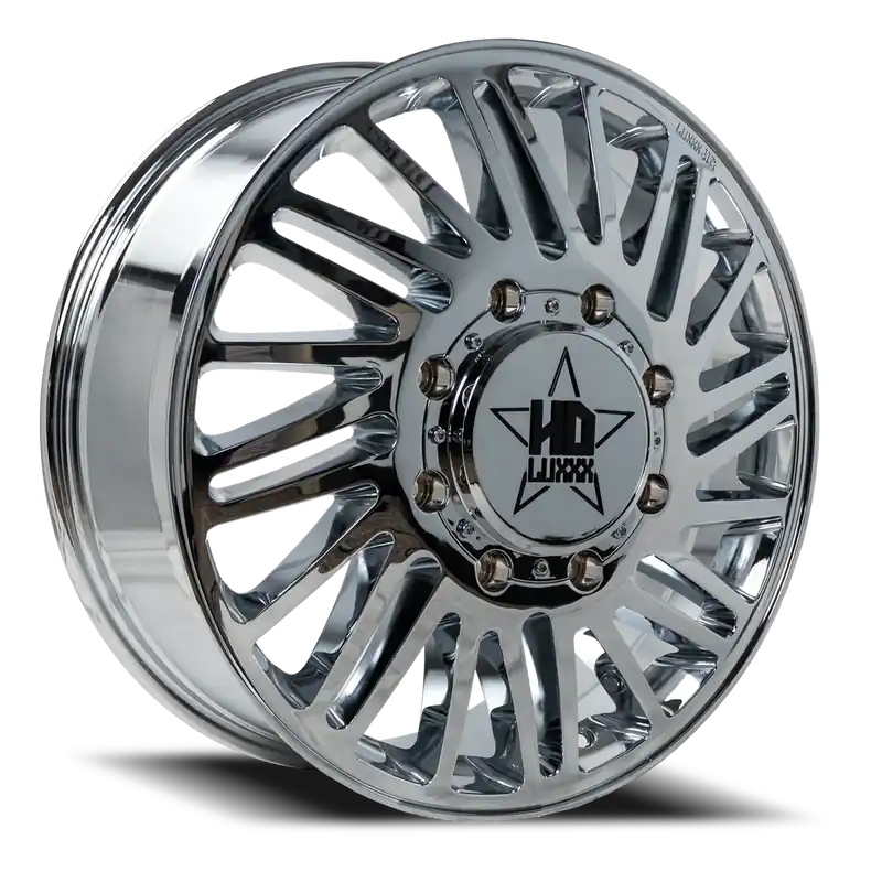 Luxxx Hd Lhd19 Dually Wheel 20x8.25 8x165.1 Chrome 115mm - FREE T-SHIRT INCLUDED! High Quality