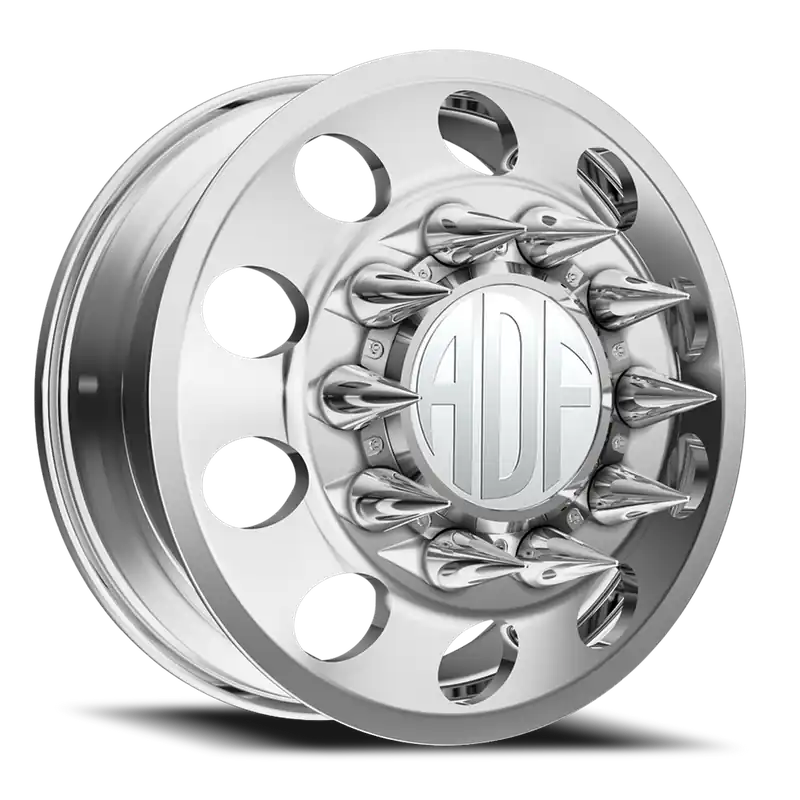 Popular Adf Classic Dually Wheel 22x8.25 8x170 Polished 144mm - MINIMUM PURCHASE OF 4 - FREE T-SHIRT INCLUDED!