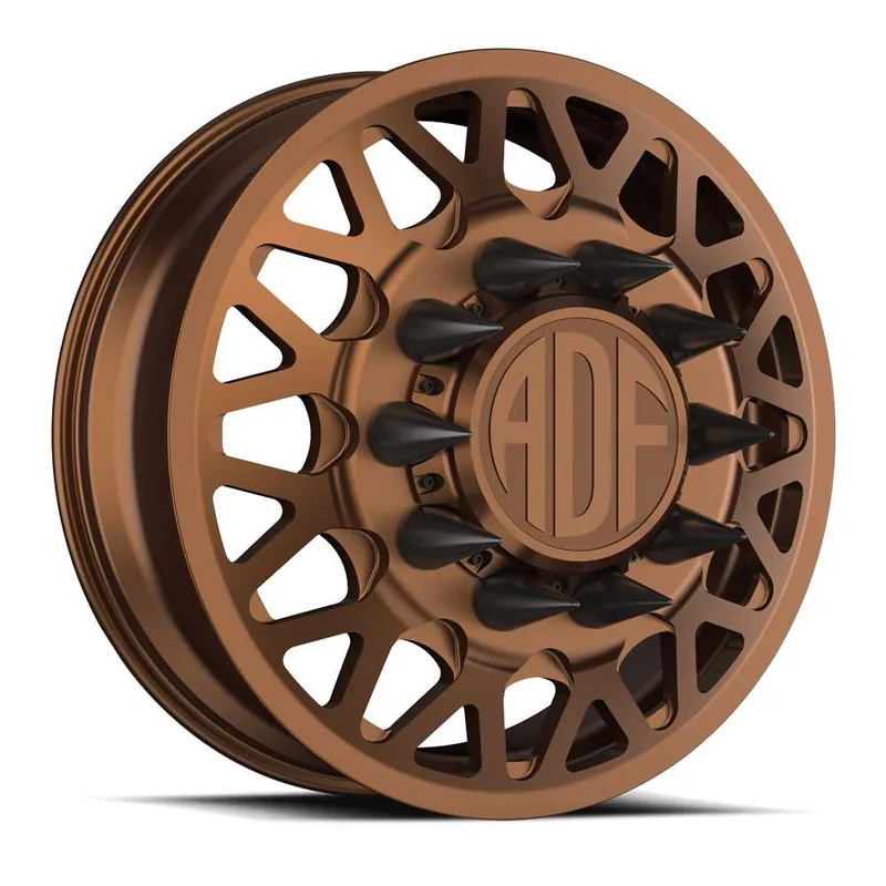 Must Have Adf Hot Shot Dually Wheel 28x8.25 8x165.1 Bronze 132mm - MINIMUM PURCHASE OF 4 - FREE T-SHIRT INCLUDED!