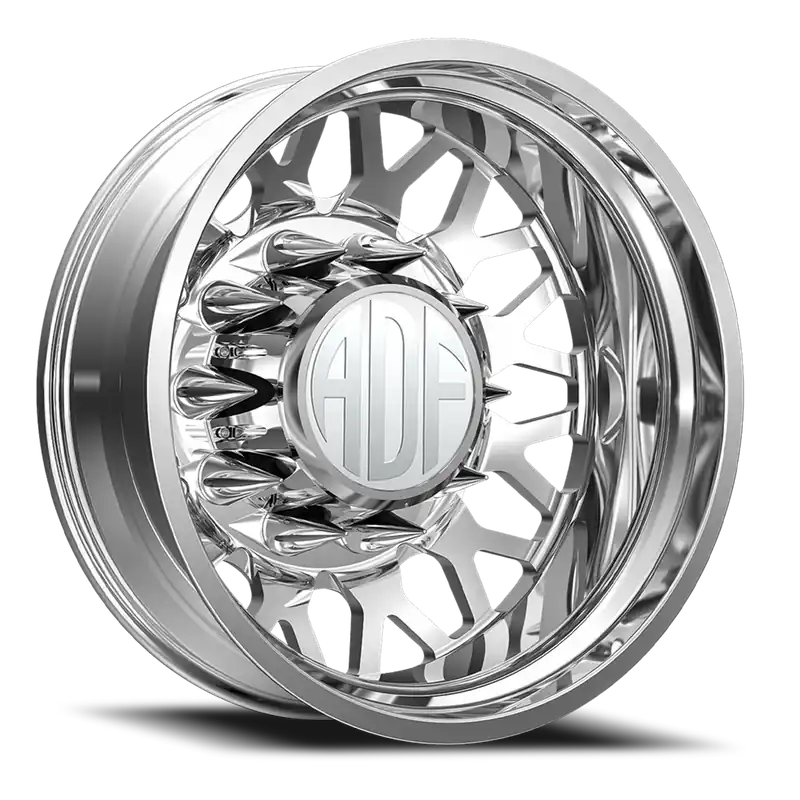 Adf Hot Shot Dually Wheel 28x8.25 8x200 Polished -156mm - MINIMUM PURCHASE OF 4 - FREE T-SHIRT INCLUDED! Hot Picks