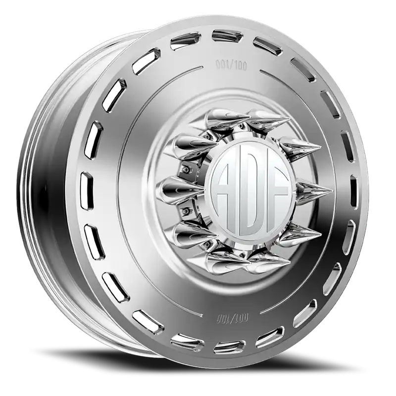 Today Only Adf Ltd Dually Wheel 24x8.25 8x200 Polished 144mm - MINIMUM PURCHASE OF 4 - FREE T-SHIRT INCLUDED!