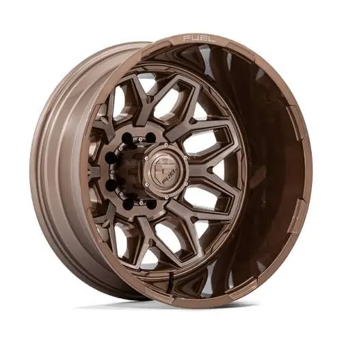 Certified Fuel D876 Flux Dually Wheel 22x8.25 8x165.1 Platinum Bronze -227mm - MINIMUM PURCHASE OF 4 WHEELS - FREE T-SHIRT INCLUDED!
