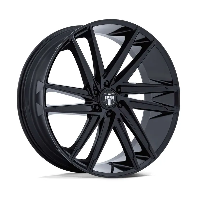 Dub Dc275 Blaze Wheel 24x10 6x139.7 Gloss Black 25mm - MINIMUM PURCHASE OF 4 WHEELS - FREE T-SHIRT INCLUDED! One Day Deal