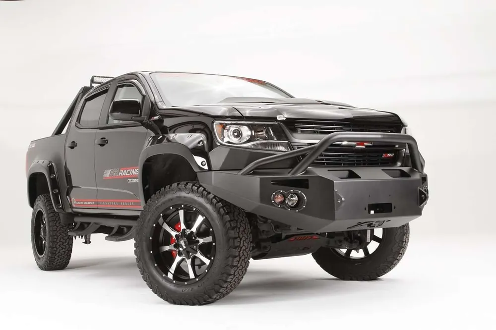 Instant Buy Fab Fours CC15-H3352-1 Premium Winch Front Bumper Black Chevy Colorado