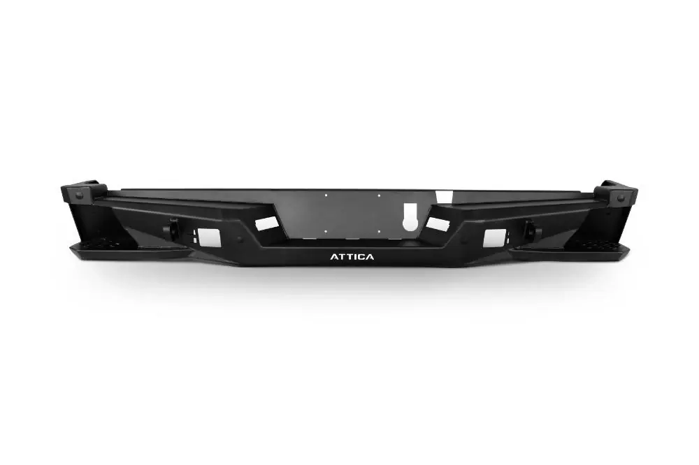 Free Shipping Attica 4x4 2019-2024 Ram 1500 Terra Series Rear Bumper - Black - Powder Coated - Steel JZBD ATTRM03B103-BX