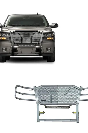 Black Horse Off Road Rugged Heavy Duty Grille Guard Kit GDRD RU-CHTA07-B-K2 Best Seller