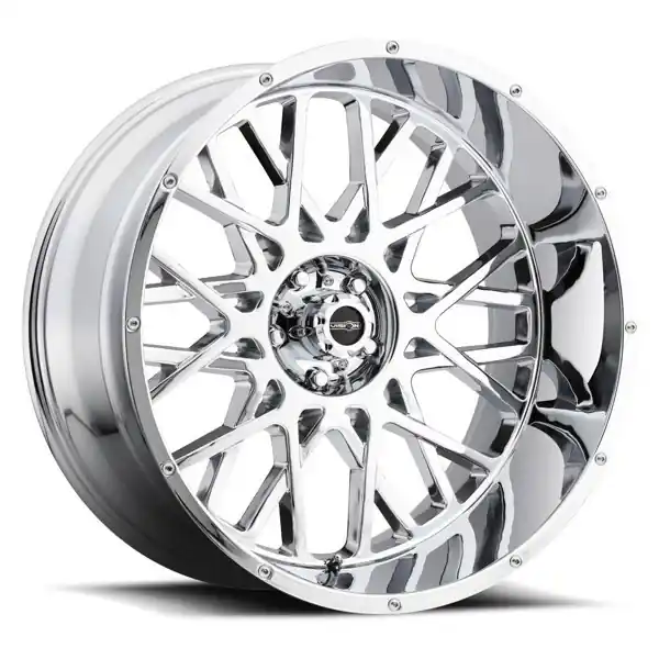 Affordable Vision Wheels Rocker 412 Chrome 20x9 10mm Offset 5x127 (5x5)