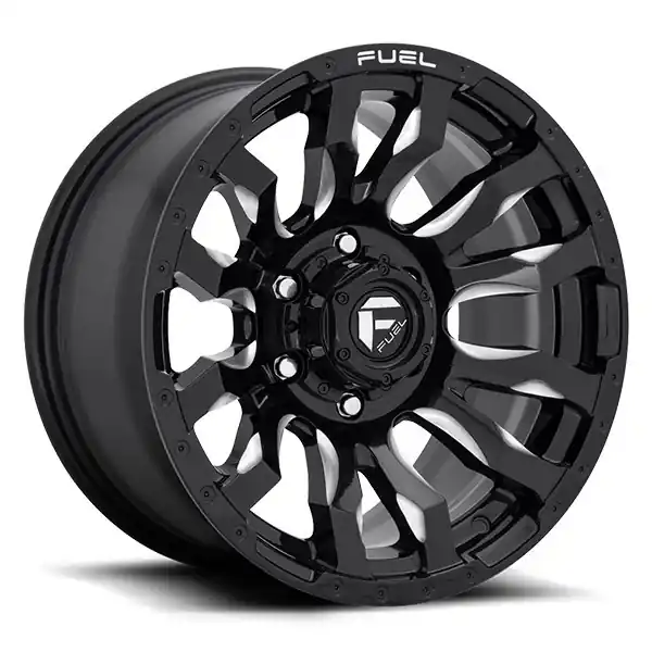 Fuel Offroad Wheels Blitz D673 Gloss Black w/ Milled Accents 17x9 1mm Offset 6x135 Trending