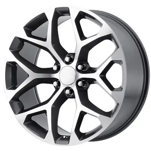 Cheap Performance Replicas Wheels PR176 Gunmetal Machined 22x9 24mm Offset 6x139.7 (6x5.5)