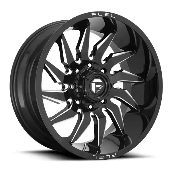 Bargain Fuel Offroad Wheels Saber D744 Gloss Black Milled 20x10 -18mm Offset 6x135