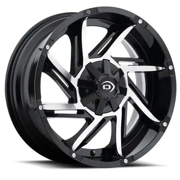 Vision Wheels Prowler 422 Gloss Black Machined Face 20x9 -12mm Offset 6x135,6x139.7 (6x5.5) Price Cut