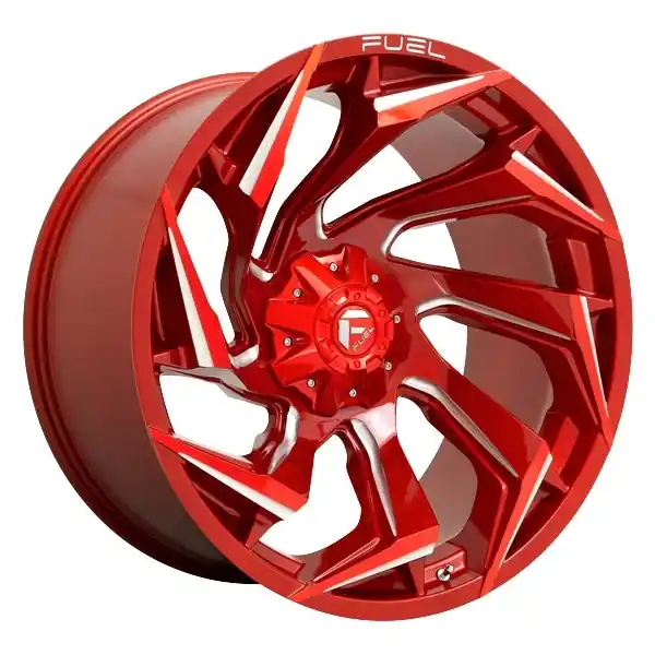 Fuel Offroad Wheels Reaction D754 Candy Red Milled 20x9 1mm Offset 8x170 Grab Now