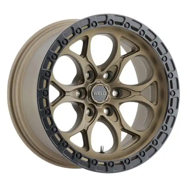 WELD Offroad Wheels Ledge Six W106 Satin Bronze with Satin Black Ring 20x12 -44mm Offset 6x139.7 (6x5.5) Instant Buy