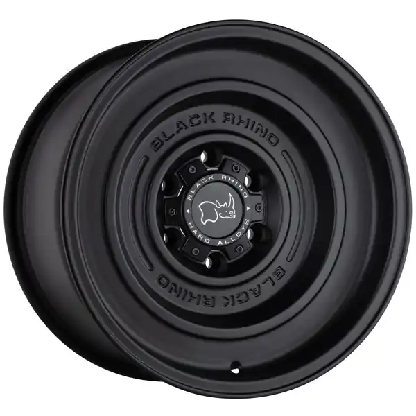 Luxury Black Rhino Wheels Solid Matte Black 17x9.5 -12mm Offset 6x139.7 (6x5.5)