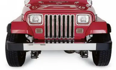 Clearance Rampage 1997-2006 Jeep Wrangler(TJ) Grille Inserts - Chrome - 7511