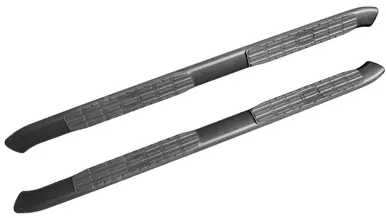 Budget Fishbone Offroad 2015+ Ford F150 Super Crew Cab Oval Side Steps - Black Textured - FB21380