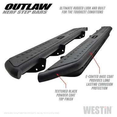 Today Only Westin 09-18 Dodge RAM 1500 Crew Cab Outlaw Nerf Step Bars - 58-53565