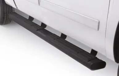 Lund 07-17 Chevy Silverado 1500 Ext. Cab 6in. Oval Straight Black Nerf Bars - Black - 22268068 Budget