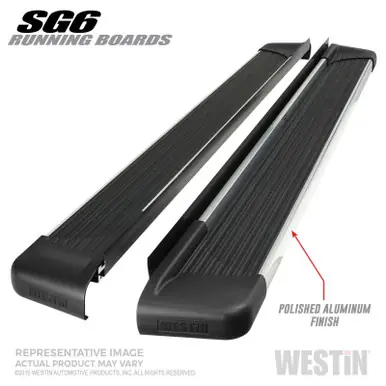 While Supplies Last Westin Polished Aluminum Running Board 89.5 inches SG6 Running Boards - Polished - 27-64740