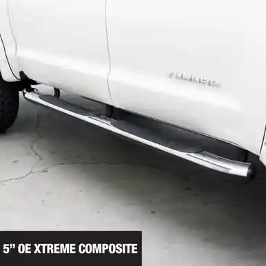 Go Rhino 5in OE Xtreme Composite SideSteps - Chrome - 80in - 680080C Free Returns
