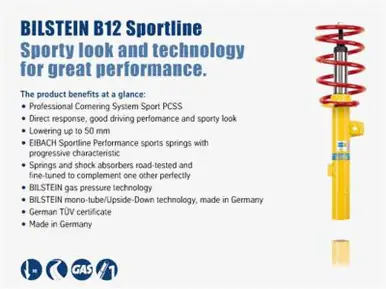 Handmade Bilstein B12 2004 Audi A4 Avant Front and Rear Suspension Kit - 46-182401