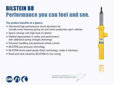 Latest Bilstein B8 2014+ Mercedes-Benz CLA45 AMG (w/o Electonic Suspension) Front Left Strut Assembly - 22-232229