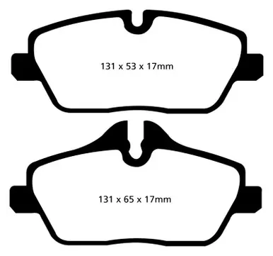 Budget EBC 14+ BMW i3 Electric Ultimax2 Front Brake Pads - UD1308