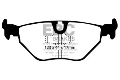 Genuine EBC 87-91 BMW M3 2.3 (E30) Yellowstuff Rear Brake Pads - DP4690R